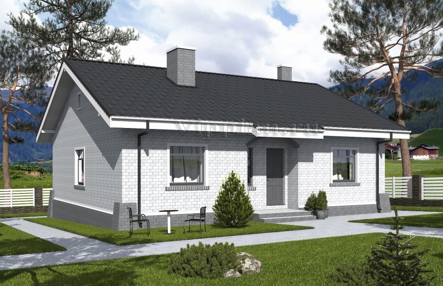 Одноэтажный жилой дом