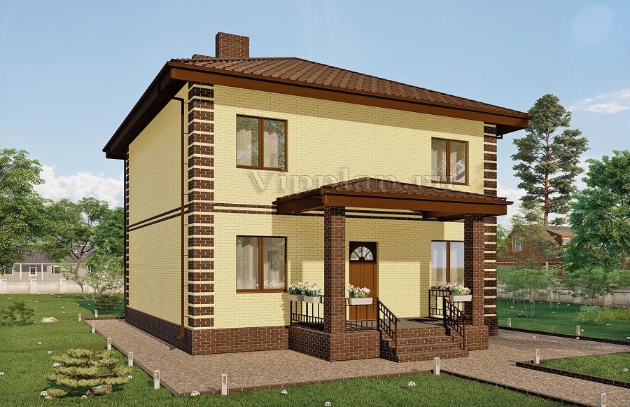 Двухэтажный дом с террасой и пятью спальнями